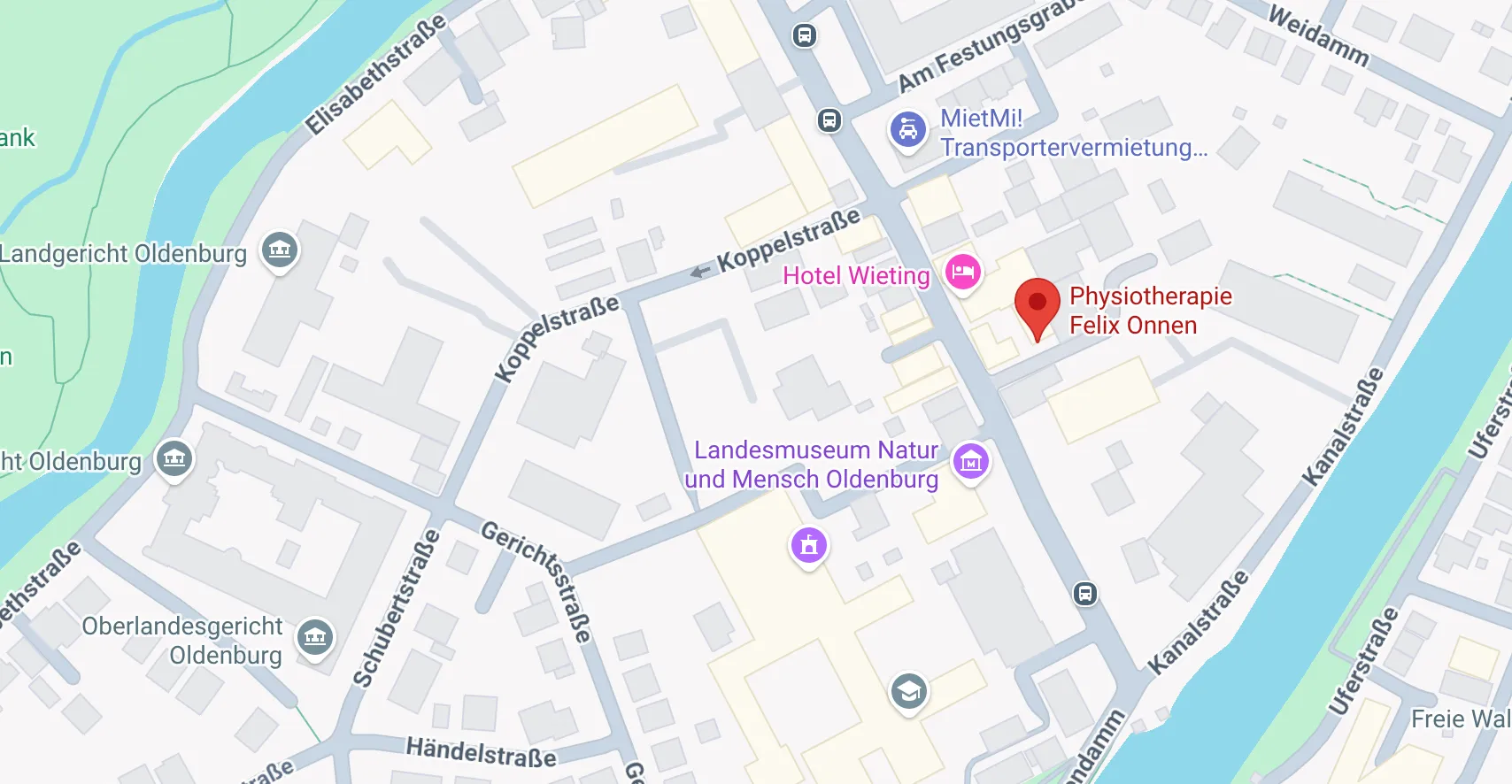 Standort Physiotherapie Felix Onnen - Damm 35, Oldenburg